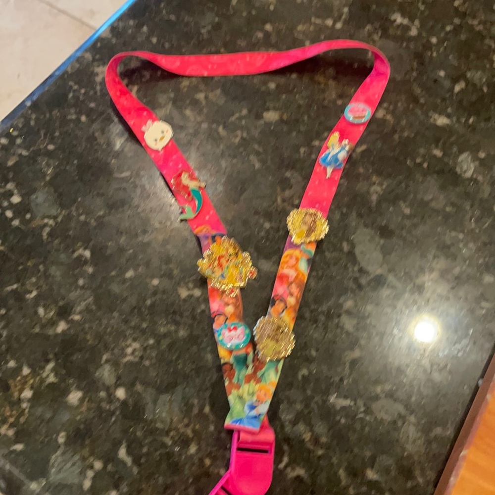 Disney Lanyard with trading pins